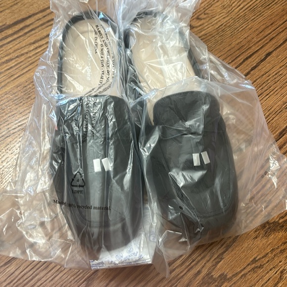 NWOT EASY SPRIT PATTI LEATHER SQUARE TOE MULES IN BLACK, SIZE 8.5 - Picture 2 of 7